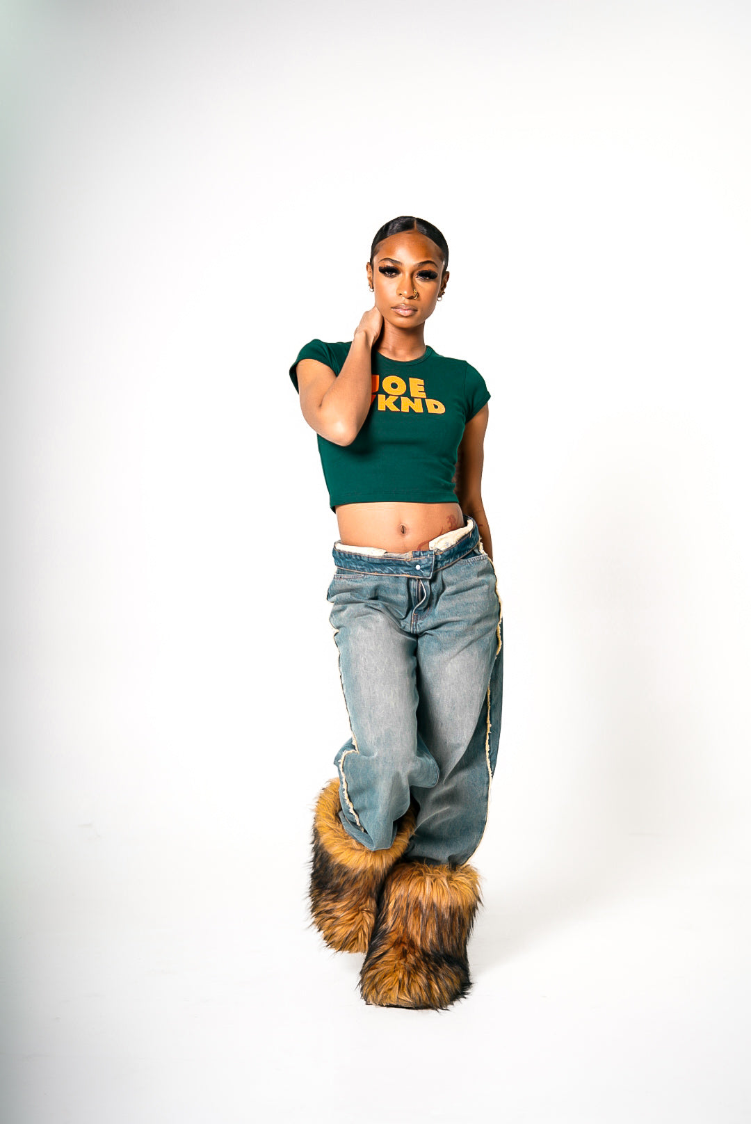 Joe WKND Emerald Crop Tee