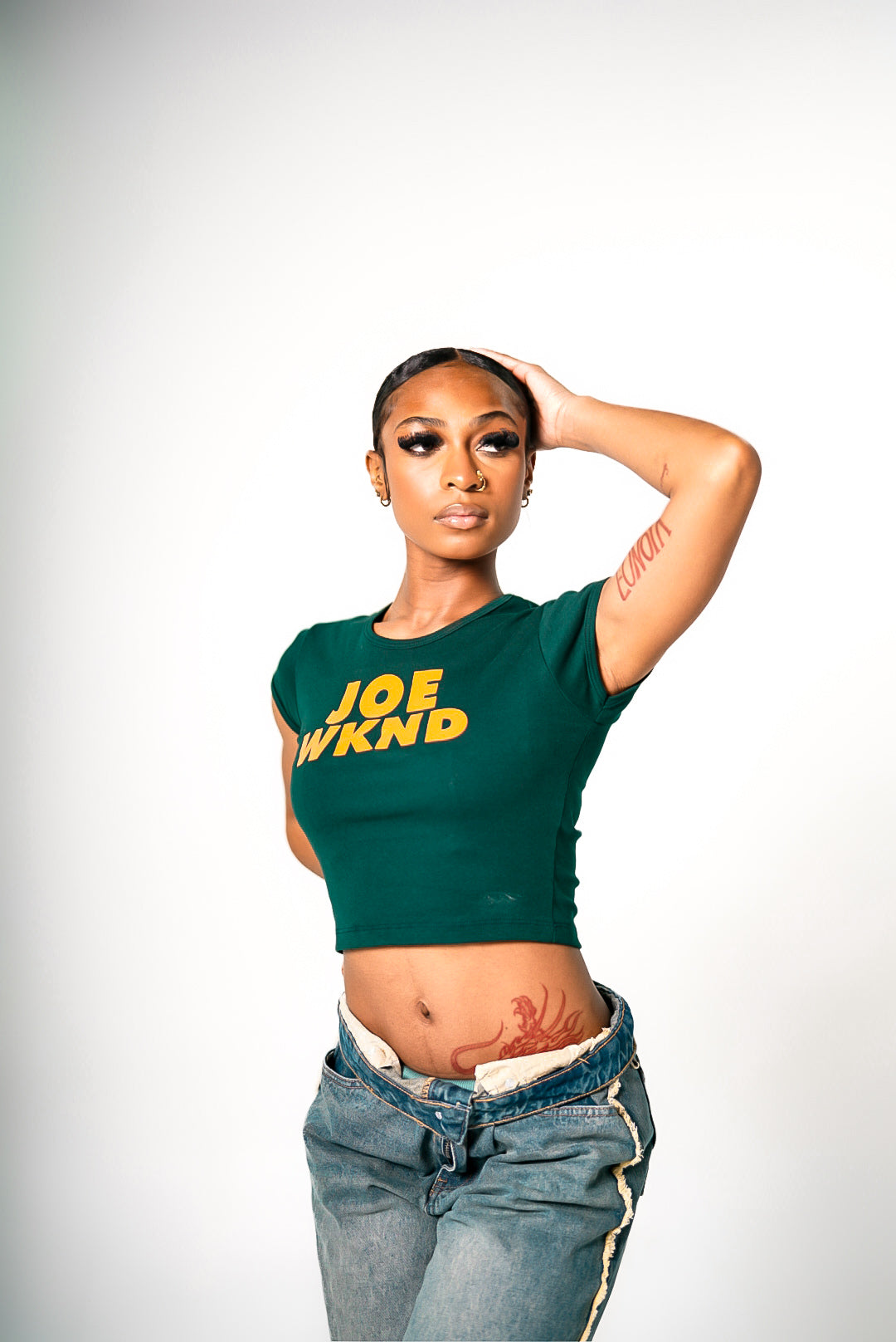 Joe WKND Emerald Crop Tee