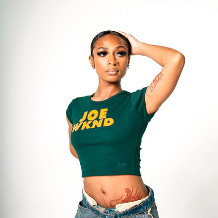 Joe WKND Emerald Crop Tee