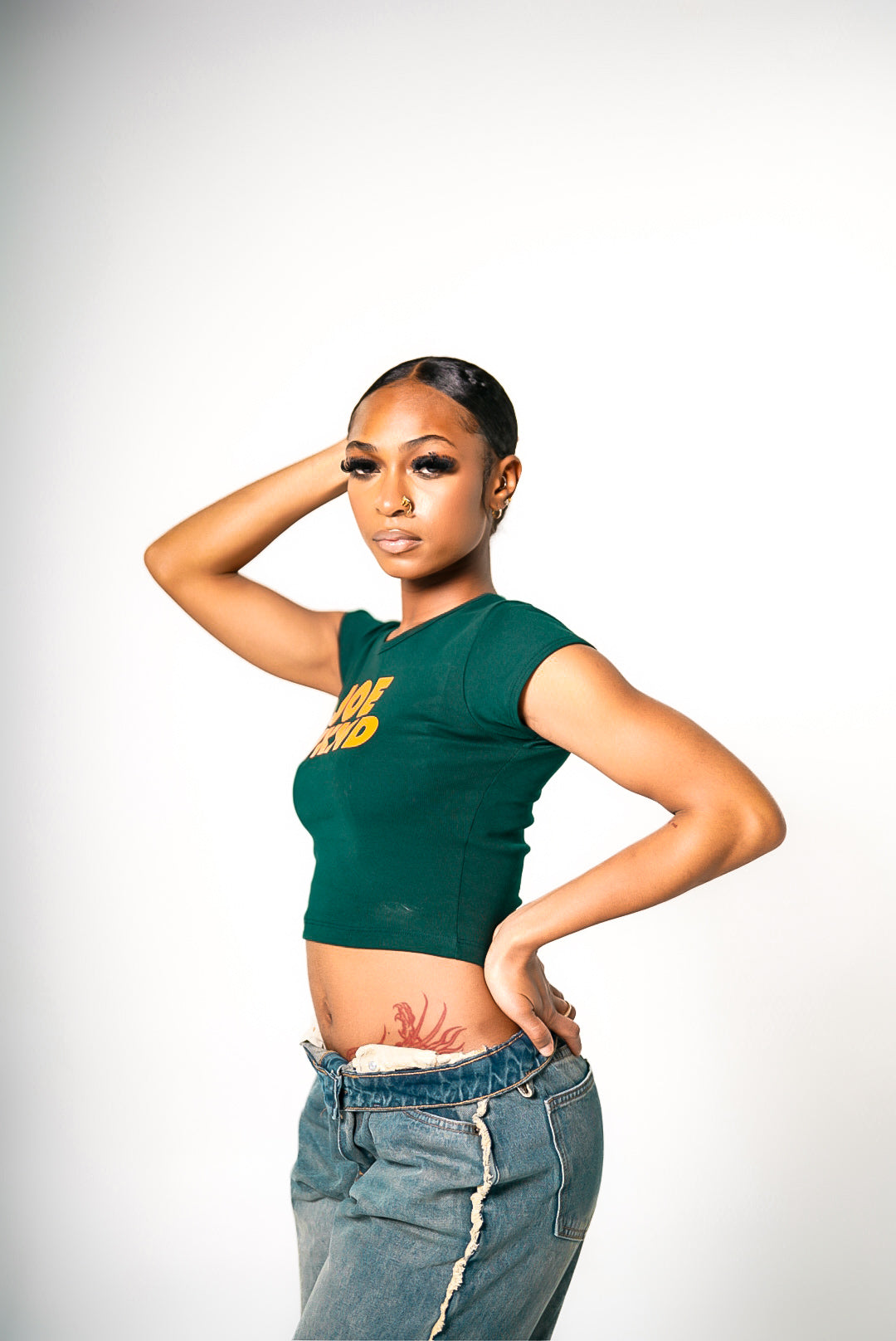 Joe WKND Emerald Crop Tee