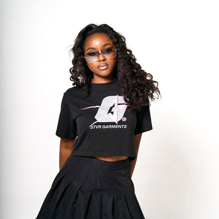 STVR GARMENTS Statement Crop Tee